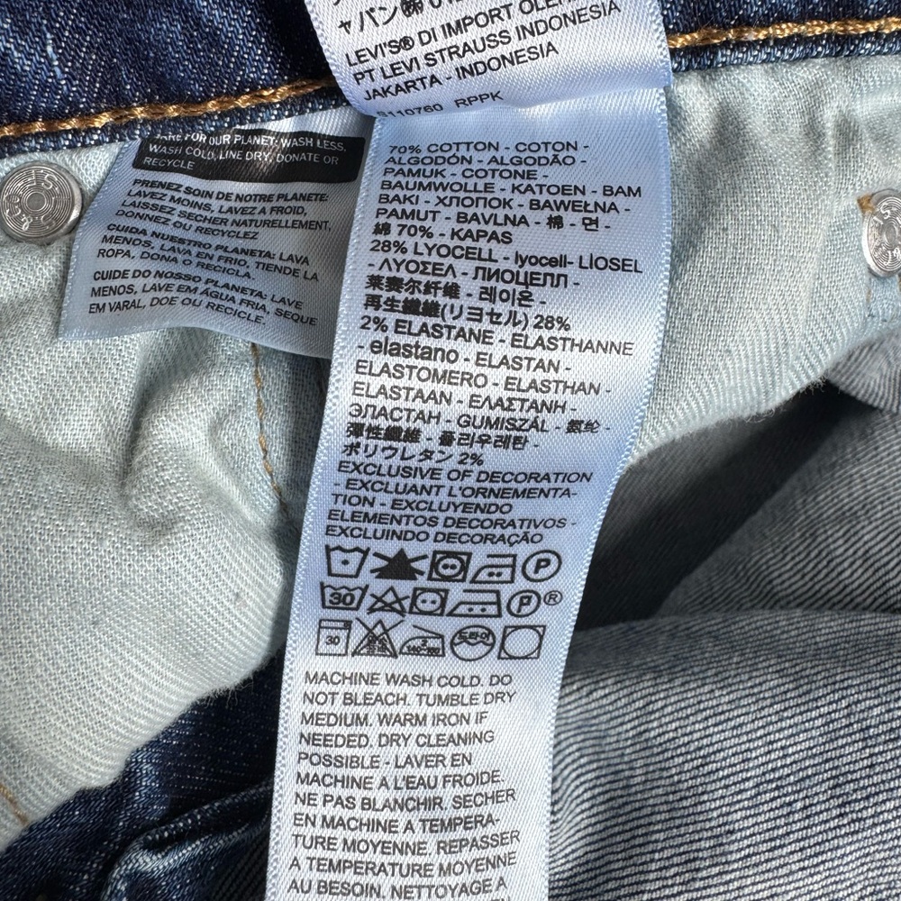 Levi's 514 Men's Straight Blue Jeans W29/L32 - Picture 9 of 9